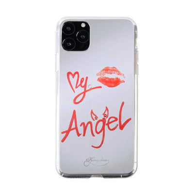 鏡面デザインiPhone ケース (スワロフスキー)<br><span>My Angel</span>