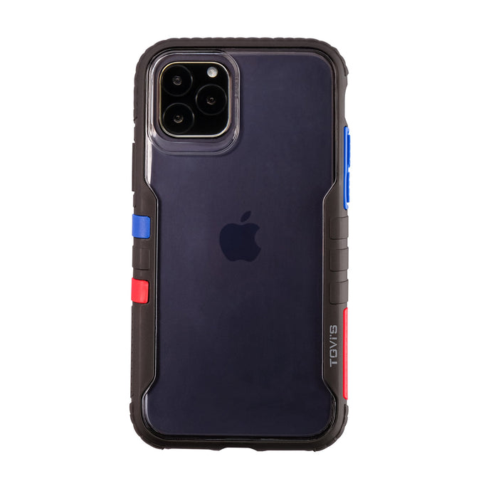 iPhone 11 Pro<br>カラフルボタンのiPhoneケース<br><span>ブラック</span>