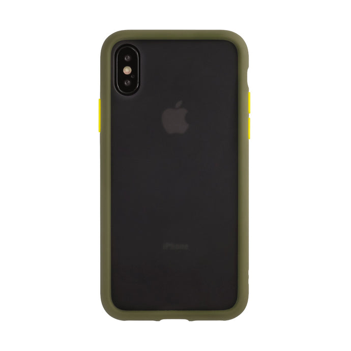 iPhone X/XS<br>着せ替えボタンの保護ケース<br><span>グリーン</span>