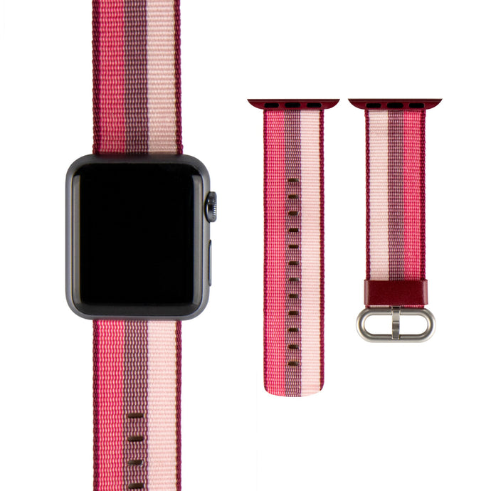 Apple Watch用ナイロンバンド<br> - レッドストライプ