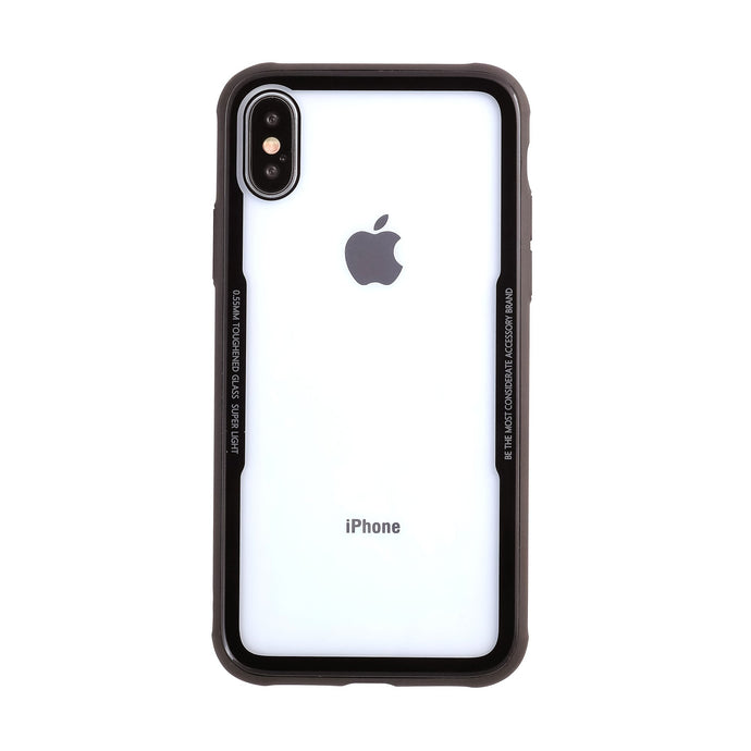 iPhone X/XS<br>9H強化ガラスiPhoneケース