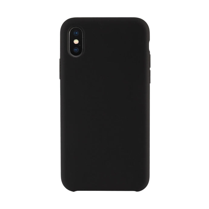 iPhone X<br>高品質シリコーンスマホケース<br><span>Black</span>