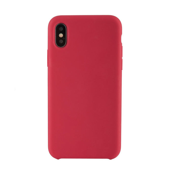 iPhone X<br>高品質シリコーンスマホケース<br><span>Rose Red</span>